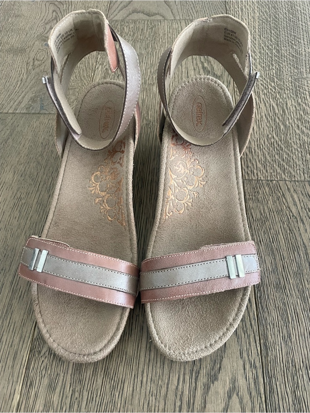 Aetrex Gia Wedge Sandals